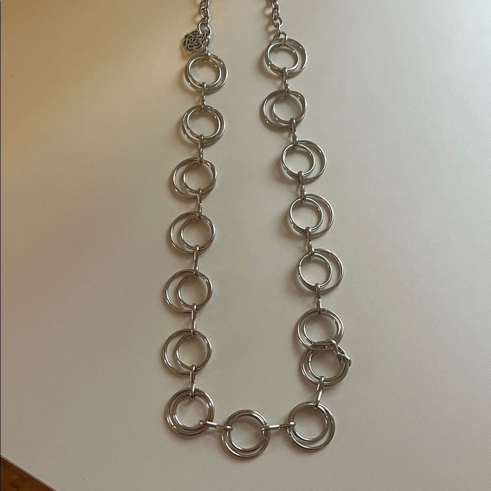3 for $15 Silver Link Circle Necklace - Women Jewelry